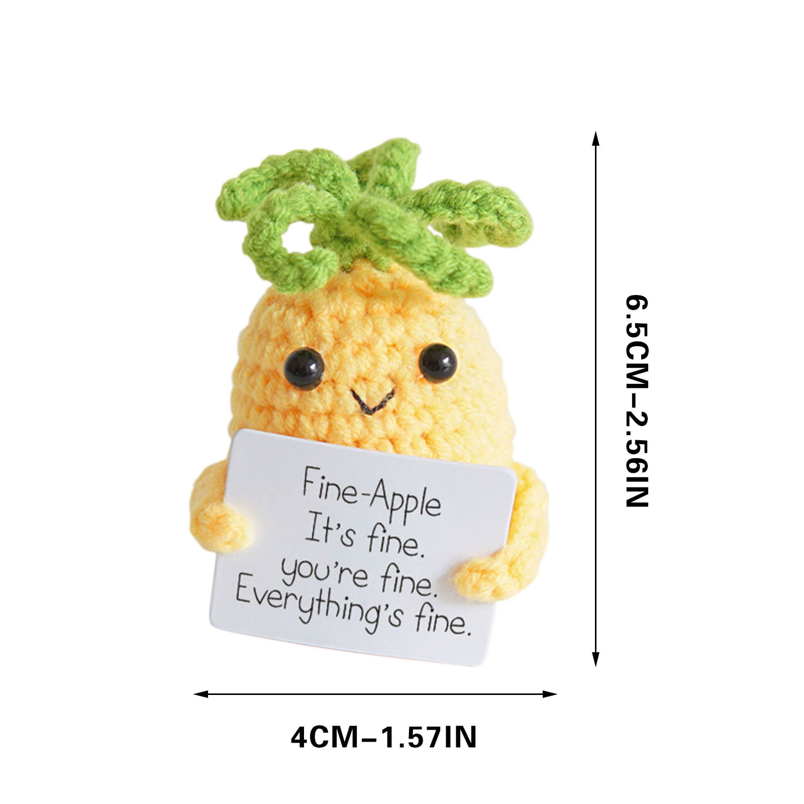 Handmade Emotional Support Pickle With Positive Affirmation Crochet,Pickled  Cucumber Christmas Gift for Kids , Crochet Emotional Support 2024 - US  $10.39