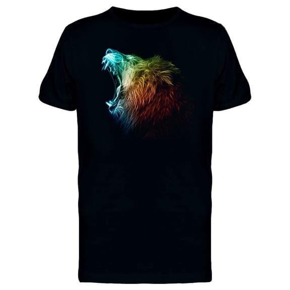 Colorful Gradient Lion Roar Tee Men's -Image by Shutterstock