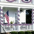 thumbnail image 6 of 8 Pcs 6.56 ft Patriotic Tinsel Garland 4th of July Red White Blue Metallic Glitter Stars Garland Independence Day Memorial Day Glitter Tinsel Patriotic Decor for Memorial Day Independence Day, 6 of 6