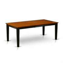 East West Furniture Quincy 5-piece Wood Chairs and Dining Table in Black/Cherry