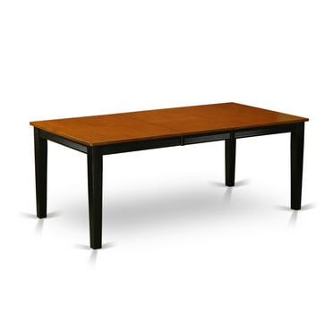 East West Furniture Quincy 5-piece Wood Chairs and Dining Table in Black/Cherry