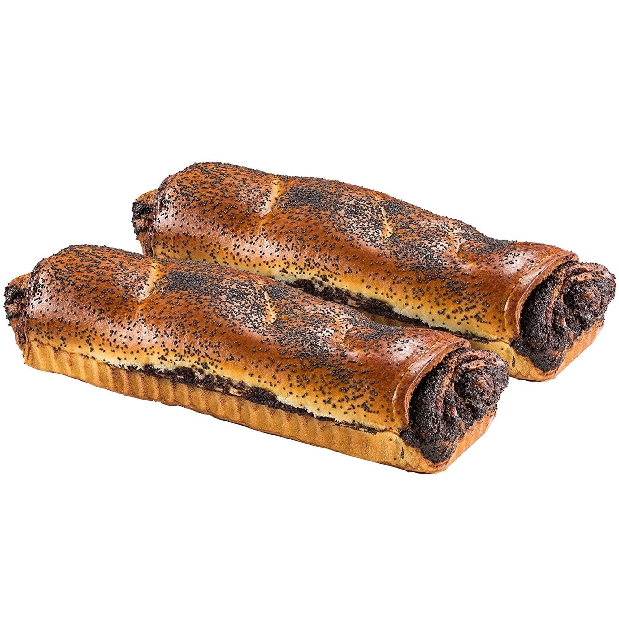 Poppy Seed Roll | Traditional Hungarian Food | Delicious Yeast Cake with a Scrumptious Poppy Seed Filling | 16 oz Poppyseed Cake | Stern's Bakery (2 pack)