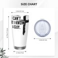 thumbnail image 4 of No puedo, pero conozco a un chicoVaso de 20 oz, taza de viaje de café con aislamiento al vacío de acero inoxidable, taza de café, taza de viaje con tapa, taza térmica para exteriores, 4 of 8