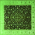 thumbnail image 1 of Ahgly Company Indoor Square Oriental Green Traditional Area Rugs, 5' Square, 1 of 1