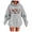 F152-Grey, variant on FYDUU Christmas Hoodies for Women Fashion Letter Print Hooded Sweatshirt Long Sleeve Pullover Casual Tops for Fall Winter Clothes