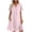 Pink, variant on Guieoi Womens Dresses Plus Size Cotton-Linen Blend 3/4 Sleeve V-Neck Short-Sleeve Button-Down Dress with Pockets Green XXXXL