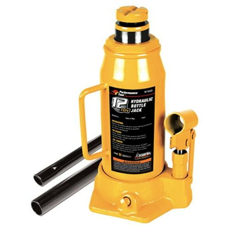 Performance Tool W1632 12 Ton Hydraulic Bottle Jack