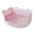 thumbnail image 2 of Pet Toilets Potty Trainer Indoor Small Animal Bedding Box Rabbits Litter Box Violet, 2 of 8