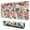 Pioneer Flower Floral-3, variant on Long Mouse Pads for Desk,Pioneer Flower Floral Print Pattern Desk Mats on Top Of Desks, Desk Mouse Pad Extra Large with 3mm Non-Slip Base and Stitched Edge for Gaming,Office,Work,Home 31.5"x11.8"
