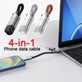 thumbnail image 2 of Câble de Charge Rapide Multi-Usage Portable 4-en-1 Porte-Clés PD TYPE-C K, 2 of 8