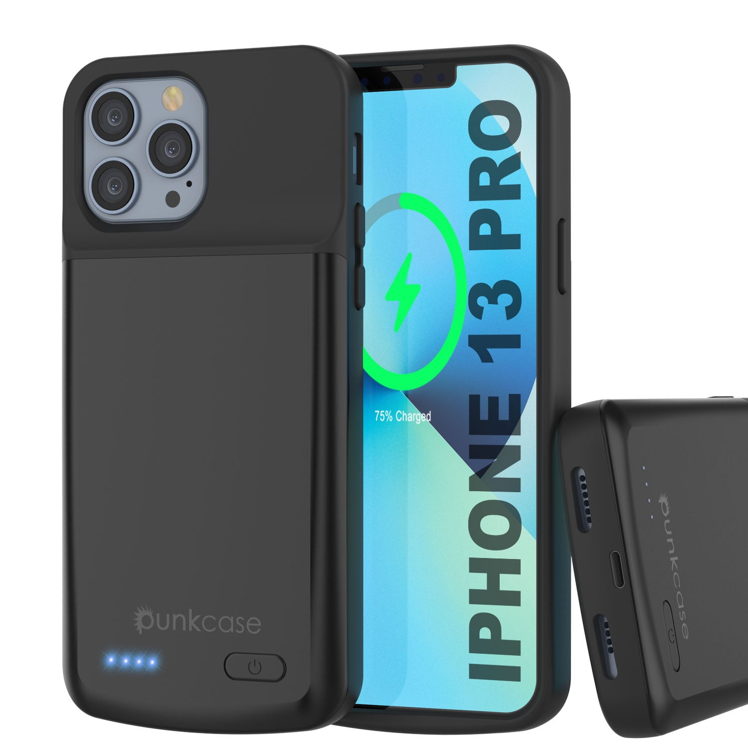 iPhone 13 Pro Battery Case, PunkJuice 4800mAH Fast Charging Power Bank