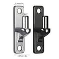 thumbnail image 4 of TIERPOP 1/2/4 Pack Outdoor Chain Link Fence Gate Hinges Portable Sturdy Wall Mount Designs of Stainless Steel with Hinges Pin, 4 of 12