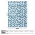 thumbnail image 4 of ONETECH Circles Pattern Blue and White Flannel Blanket for All Seasons 40x50in, 4 of 6