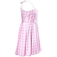 thumbnail image 6 of Barbie Movie Perfect Day Barbie Pink Gingham Dress Costume for Adults by Rubies, Women's 2X, 6 of 6