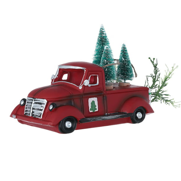 Truck Red Farm Red Farm With Christmas Decor Truck Pickup Christmas ...