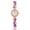 Purple, variant on Xinyolin Rhinestone Round Dial Leaf Linked Thin Strap Watch, Fashion Women's Quartz Wrist Watch