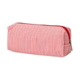 thumbnail image 2 of Red Large Pencil Organizer Case Nylon Storage Pouch 30 Pen Capacity Zipper Stationery Bag for Office Travel, 2 of 9