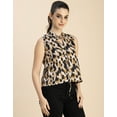 thumbnail image 2 of Moomaya Sleeveless Tie Up Neck Cotton Top - Women's Trendy Tie Up Neck Top, 2 of 9