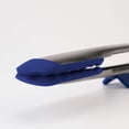 thumbnail image 3 of Tovolo Tip Top Tongs, Easy-Grip Kitchen Tongs for Cooking With Silicone Tips, Easy Locking Mechanism, Cooking Utensil With Resting Foot, Heat-Resistant & BPA-Free Silicone Tips, Deep Indigo, 3 of 6