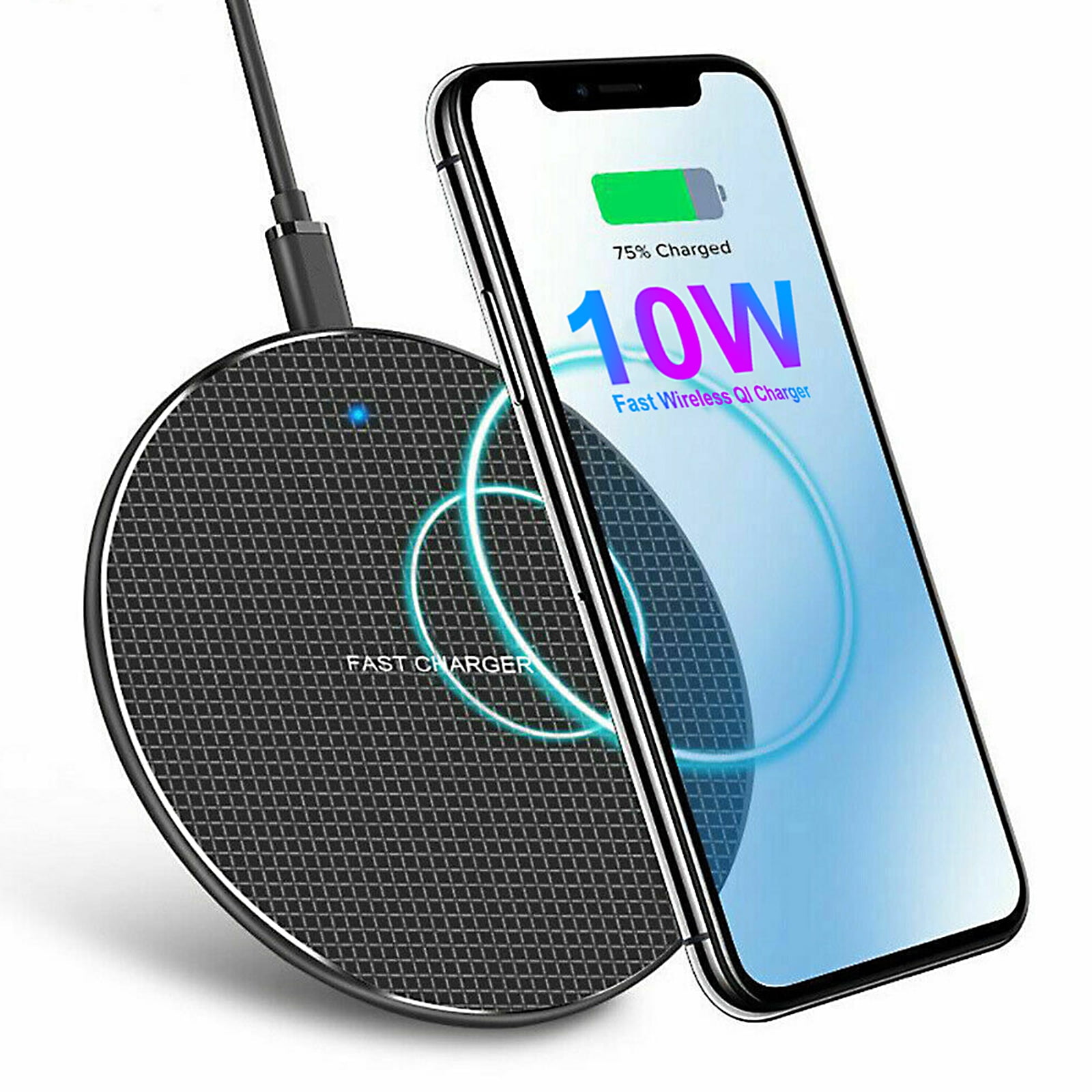 Fast Wireless Charger 10w Qi Wireless Charging Pad Compatible With Samsung S20 S10 S9 S8 S7 Note 20ultra 10 9 8 7 5w Fast Charging Fit For Iphone 12 Pro Max 12 12 Mini Se 11 11 Pro 11 Pro Max Xs Xr Walmart Com Walmart Com