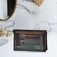 thumbnail image 6 of Travel Toiletry Bag Cosmetic Pouch Durable Large Opening Dustproof Portable Waterproof Cosmetic Storage Bag Clear Cosmetic Bag for Gym E, 6 of 9