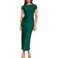 thumbnail image 1 of Vestido Gmeitoey de satén con mangas casquillo en la espalda, de verano, para mujer, 1 of 5