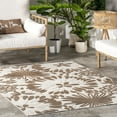thumbnail image 3 of nuLOOM Monique Floral Indoor/Outdoor Area Rug, 4' x 6', Beige, 3 of 9