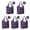 Halloween Witchy Elements, variant on 5 Pack Foldable Shopping Bag,Happy Halloween Ghost Pattern Reusable Grocery Bags with Pockets,Large Reusable Tote Bags with Handles Waterproof & Lightweight