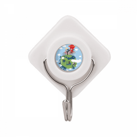 

Chinese The Great Wall Art Adhesive Wall Hooks Hanging Self Sticky