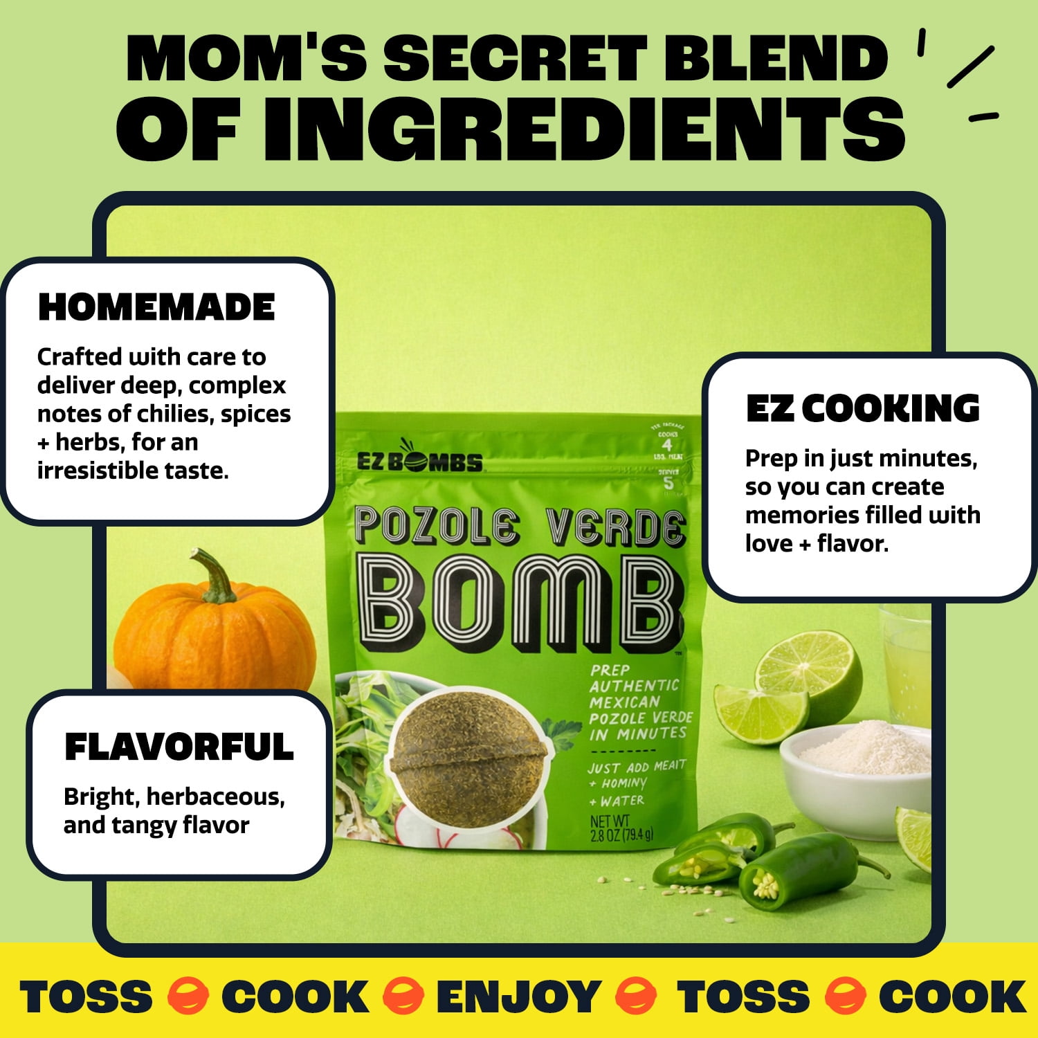 EZ Pozole Verde Seasoning, Single Pack