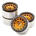 thumbnail image 2 of Aluminum Alloy Wheel Rims 4pcs Set for 1/8 1/10 RC Cars - Trax4 Trax6 Scx10 Rr10 Wraith Yeti Compatible, 2.2 Inch, 65mm OD, 36mm Width, 12mm Hex, Gold Color, 108g Each, Replacement Parts (Minimum, 2 of 7
