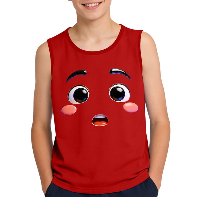 Camisola de Niños Pequeños con Impresión de Gradiente Lindo, Tela Suave sin Mangas para el Uso Casual Y Ocasiones Especiales