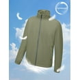 thumbnail image 2 of Little Donkey Andy Men’s Lightweight Breathable Running Golf Windbreaker Jacket Full Zip Windproof Water-resistant UPF50+ Sage XXL, 2 of 7