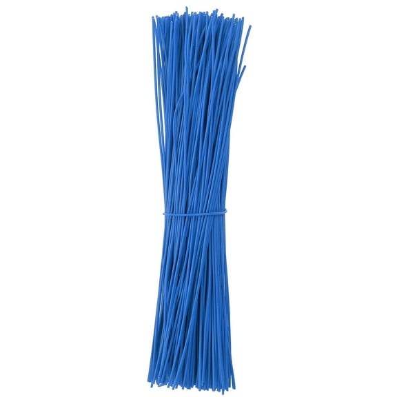 Uxcell 300 Pcs Plastic Twist Ties, 6 Inch Reusable Cable Ties, 0.04 Inch Wide Bag Coated Ties Blue