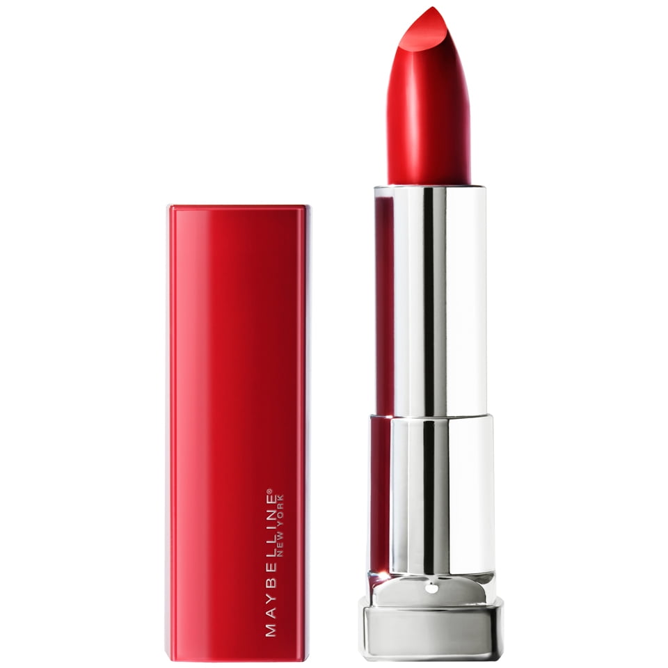 Maybelline Color Sensational Made For All Lipstick, Ruby For Me, Satin Red Lipstick, 0.15 oz.