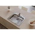 thumbnail image 2 of Elkay GE125211 Dayton Stainless Steel 25" x 21-1/4" x 5-3/8", Single Bowl Top Mount Kitchen Sink, 2 of 8