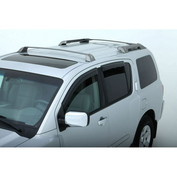 Auto Ventshade (AVS) by RealTruck Outside Mount Ventvisor / Window Deflectors Front & Rear Set 4 Pc. Set Compatible with 2004-2015 Nissan Armada