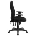 thumbnail image 3 of High Back Black Fabric Multifunction Ergonomic Swivel Task Chair with Adjustable Arms, 3 of 9