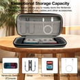 thumbnail image 2 of Nintendo Switch 2 Travel Case 2025 - Premium Dark Gray Protective Carrying Bag with 10 Game Slots | Slim Shockproof Water-Resistant Storage for Switch 2 Console & Accessories, 2 of 6