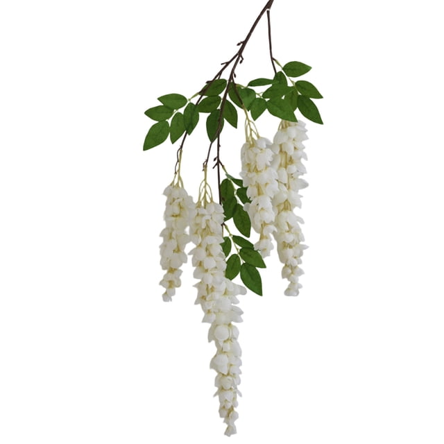 47.2 Inch Artificial Fake Wisteria Hanging Flower Garland Silk Flower String for Home Party Decoration