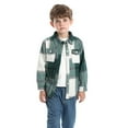 thumbnail image 6 of XBASW Toddler Kids Boys Girls Plaid Shirts Long Sleeve Cardigan Jacket Button down Blouses Tops for 1-6 Years, 6 of 10
