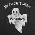 thumbnail image 2 of Womens My Favorite Spirit Whiskey T Shirt Funny Halloween Ghost Drinking Party Tee Womens Graphic Tees, 2 of 9