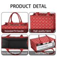 thumbnail image 4 of Large Capacity Tote Bag,Red Butterfly Heart Flower Pattern Handbag Fashion Luxury Tote Bag,15.7"x13"x 5.1" Inches,Laptop Compatible, 4 of 6