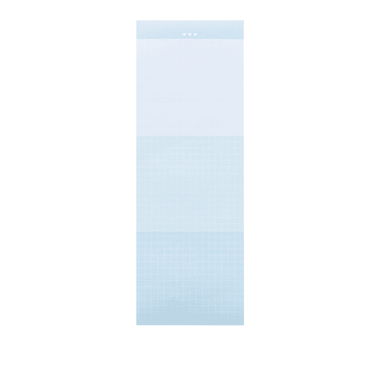 Gradient Color Grid Paper Pad 1 Pc No-Adhesive Sticky Note Long Narrow Notepad Portable Memo Pad Tearable Paper To-Do List Notepads for Reminders Planning & Everyday Organization
