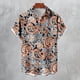 thumbnail image 3 of ZHAOCHENG Camisa hawaiana de manga corta para hombre, de verano, con bolsillo frontal, estampado hawaiano, informal, de algodón, estilo funky, de lino para playa, camiseta Y2K para hombre., 3 of 5