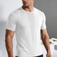 thumbnail image 6 of Lenpel Men's Big and Tall Shirts Short Sleeve Crew Neck Quick Dry Breathable Athletic T-Shirts Sports Casual Tee Tops, 6 of 7