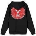 thumbnail image 3 of Yellowstone Sticker Art and Logo Adult Black Zip-Up Hoodie-XXL, 3 of 5