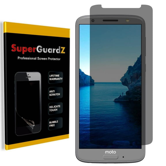 For Motorola Moto " G6 Plus " - SuperGuardZ Privacy Anti-Spy Screen Protector, Anti-Scratch, Anti-Bubble, Anti-Fingerprint