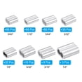 thumbnail image 3 of Unique Bargains Aluminum Crimping Loop Sleeve 8 Size 3/64''-1/4'' Double Ferrule for Wire Rope Cable Line End, Silver 322pcs, 3 of 7