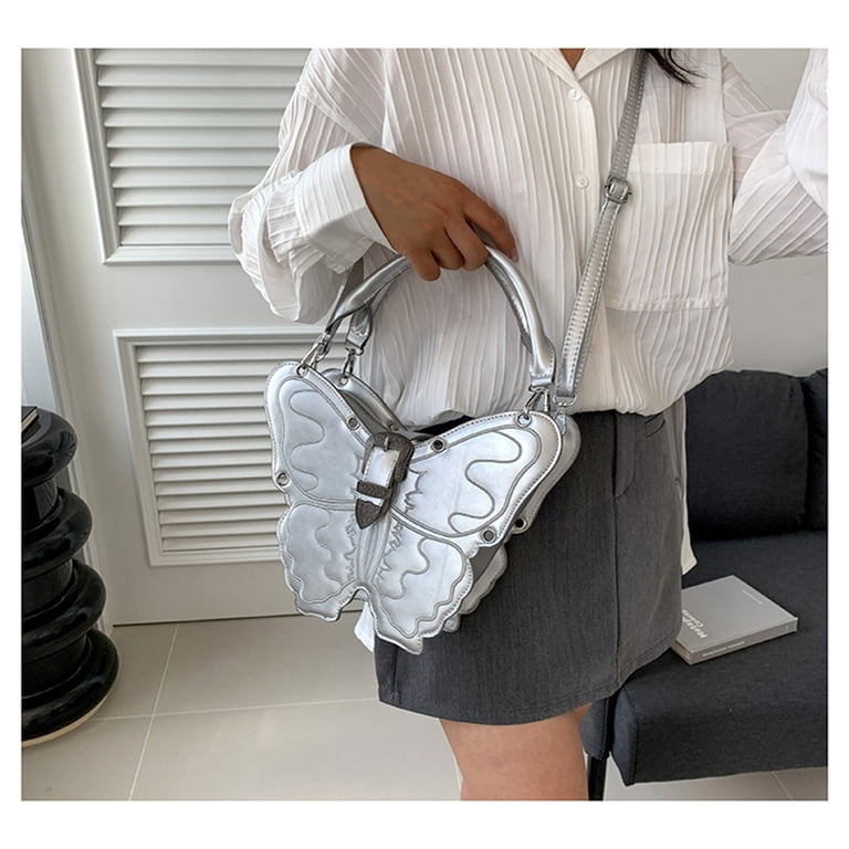 Stylish Black and Silver Women\'s Bag Silver & Black Metallic Tote: Maine Made & Handmade Tote  main image 2